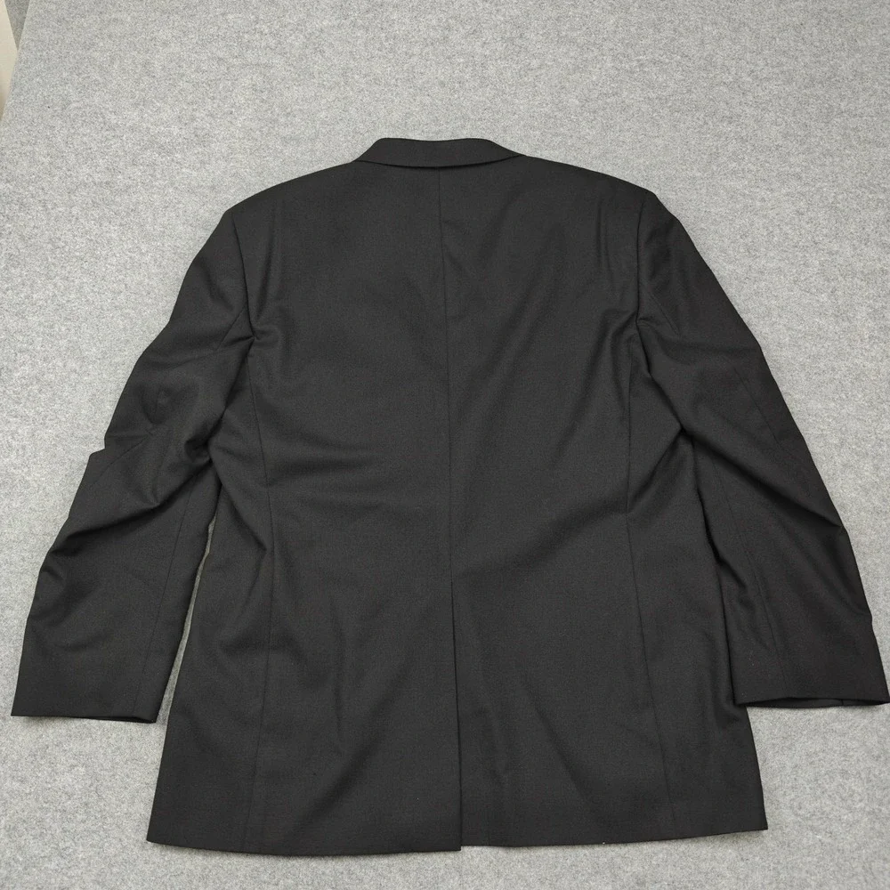 Vintage Brooks Brothers Tuxedo Jacket Mens 44R Black Wool Brooksease Formal USA